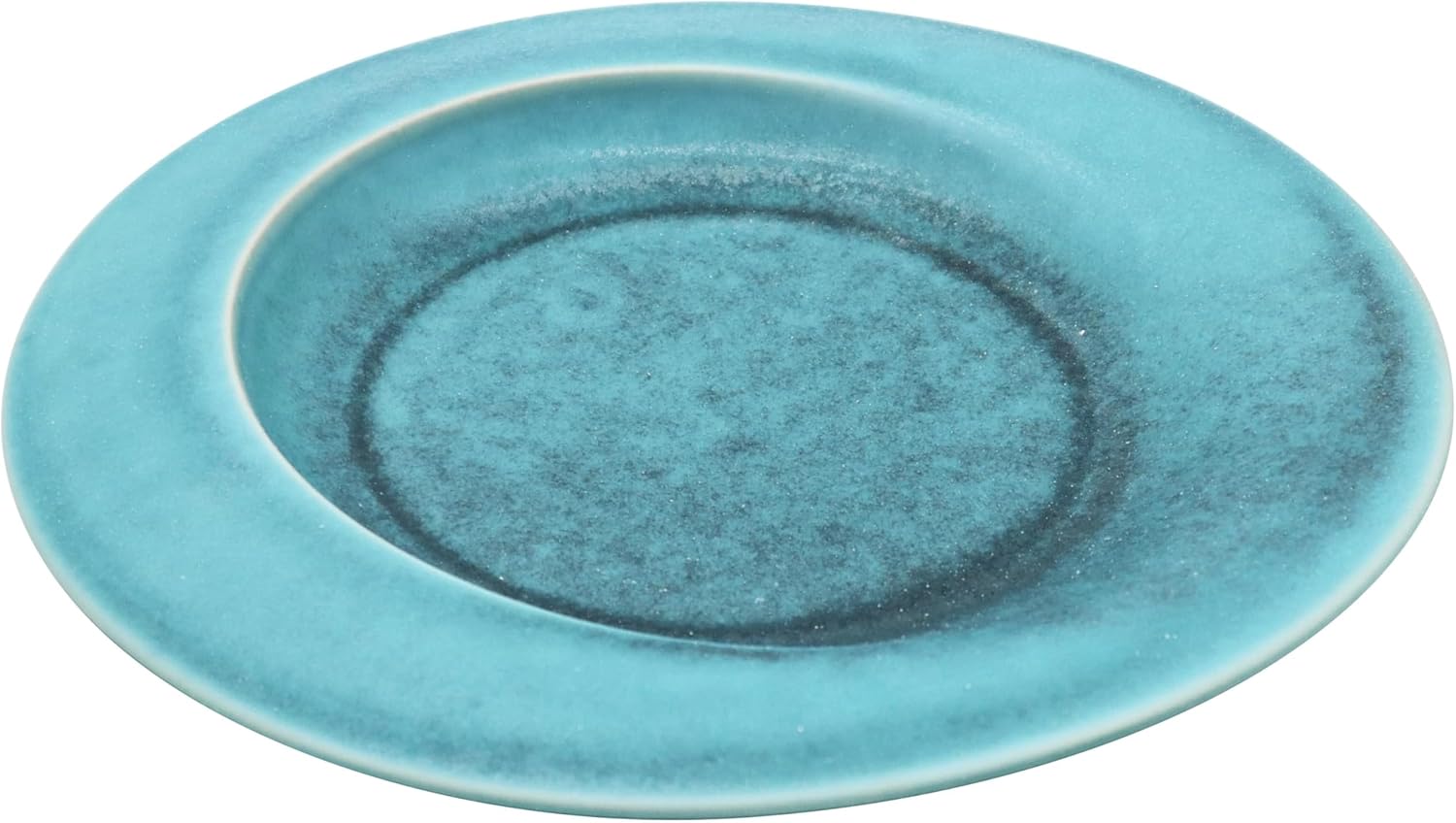 Mino Ware 090194 Wave Shallow Bowl, Blue Pasta Plate, Salad Plate, Diameter Approx. 9.4 x Height 1.2 inches (24 x 3 cm), Microwave, Dishwasher Safe, Made in Japan