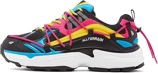 Fila Men's Lightweight Durable Casual Expeditioner Sneaker Shoes Road Running, Black/Black/White, 10