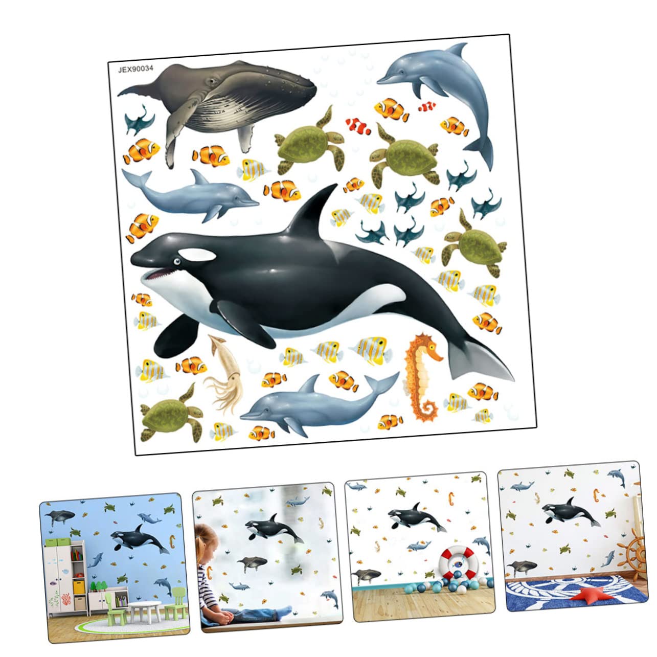 3 Piezas Pegatinas de Animales Decoración Infantil Adhesivos Habitación Dormitorios y Salas