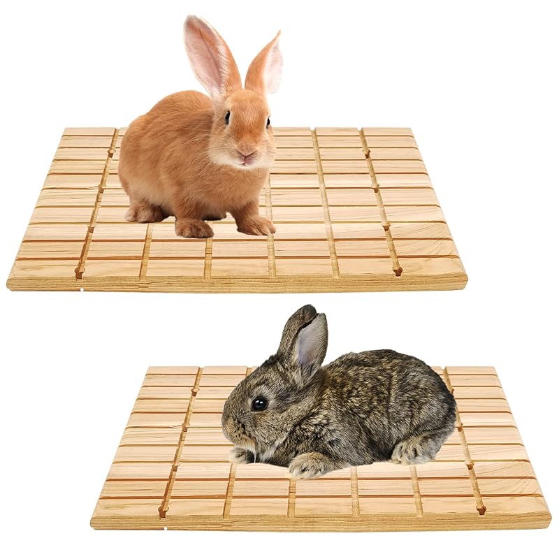 Brinquedo de Madeira para Pequenos Animais com Superfície para Roer e Arranhar Tfwadmx, Pacote com 2