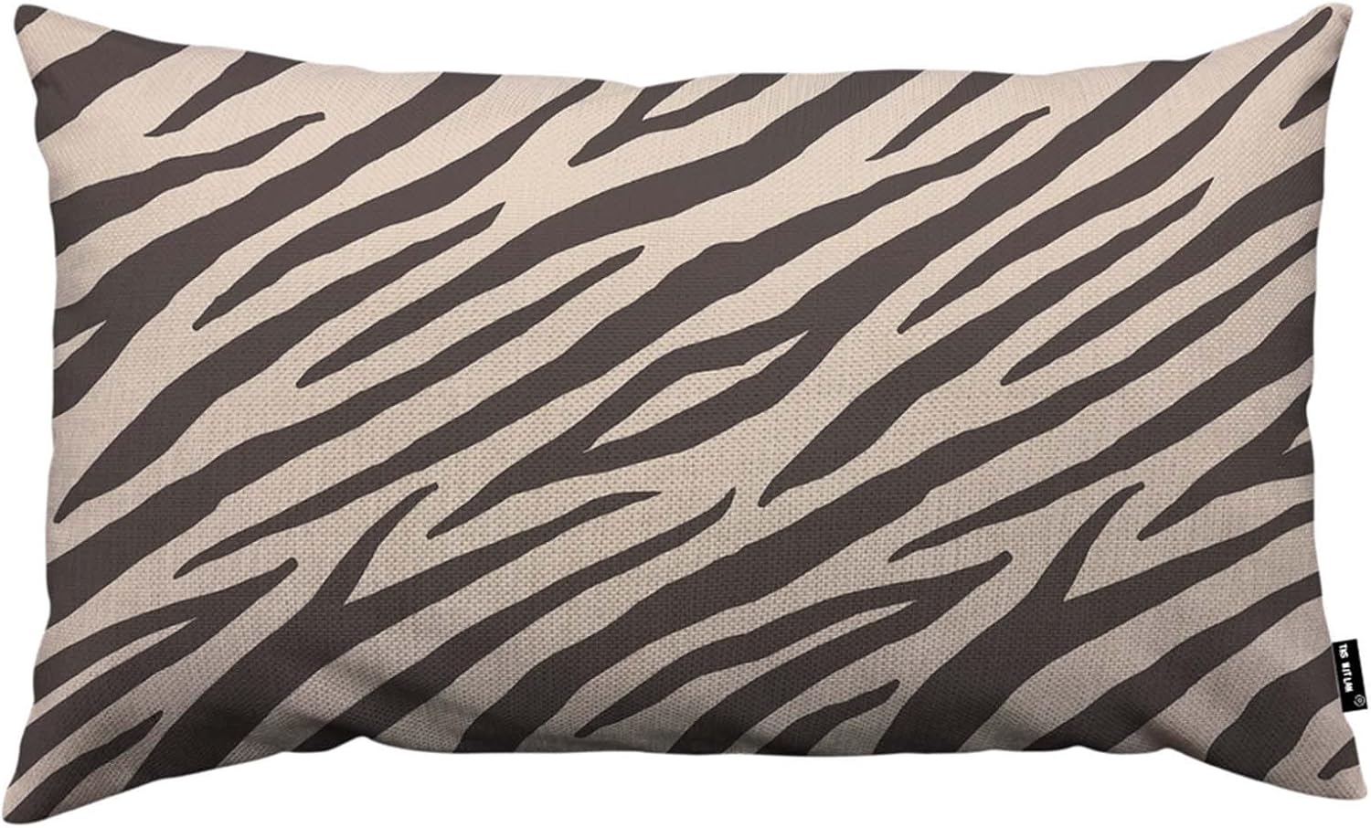 TKS MITLAN Brown Zebra Stripe Pillow Covers 12x20 Inch
