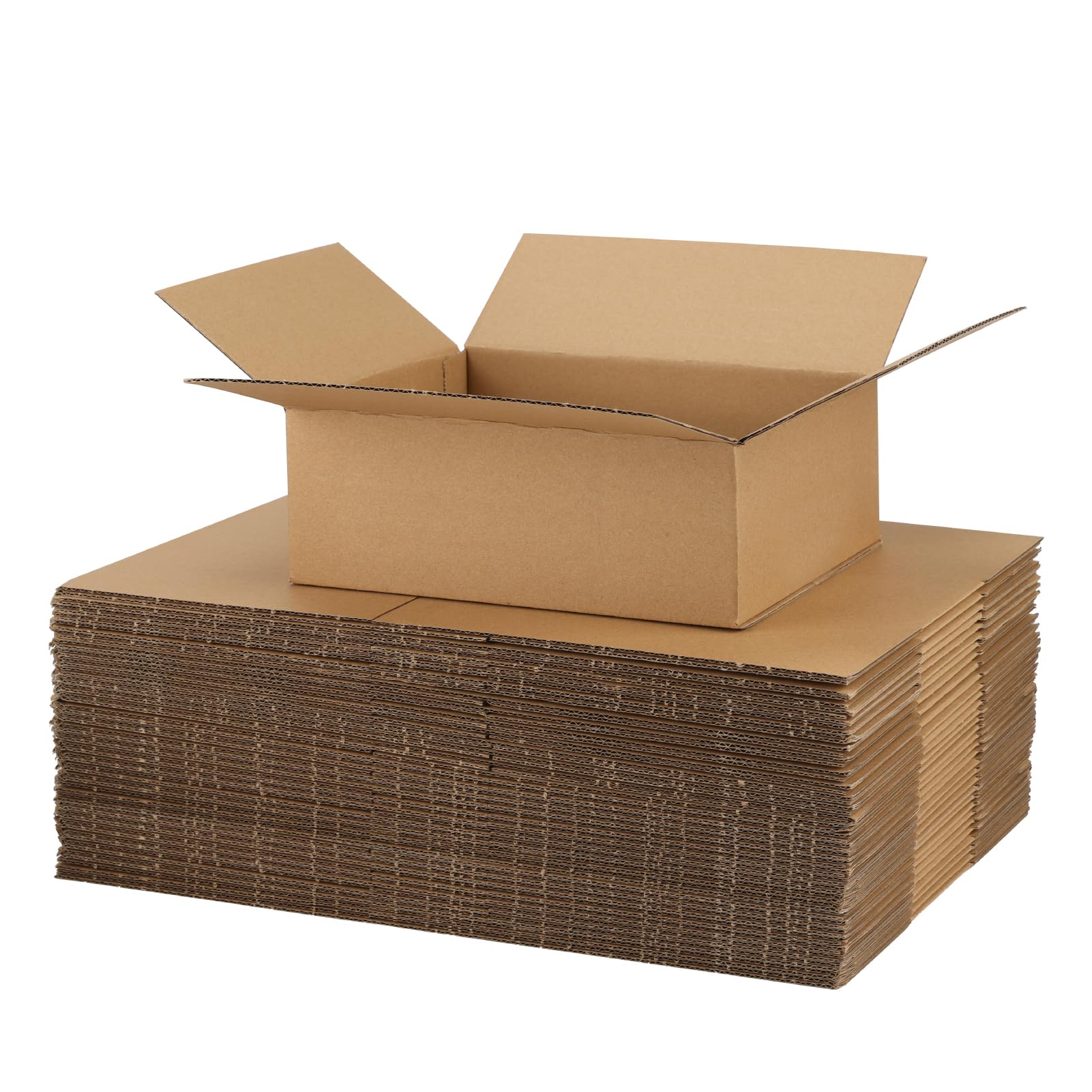 CRUGLA 8x6x3 Shipping Boxes for Small Business, 25 Packs Corrugated Cardboard Boxes for Shipping Packing Mailing