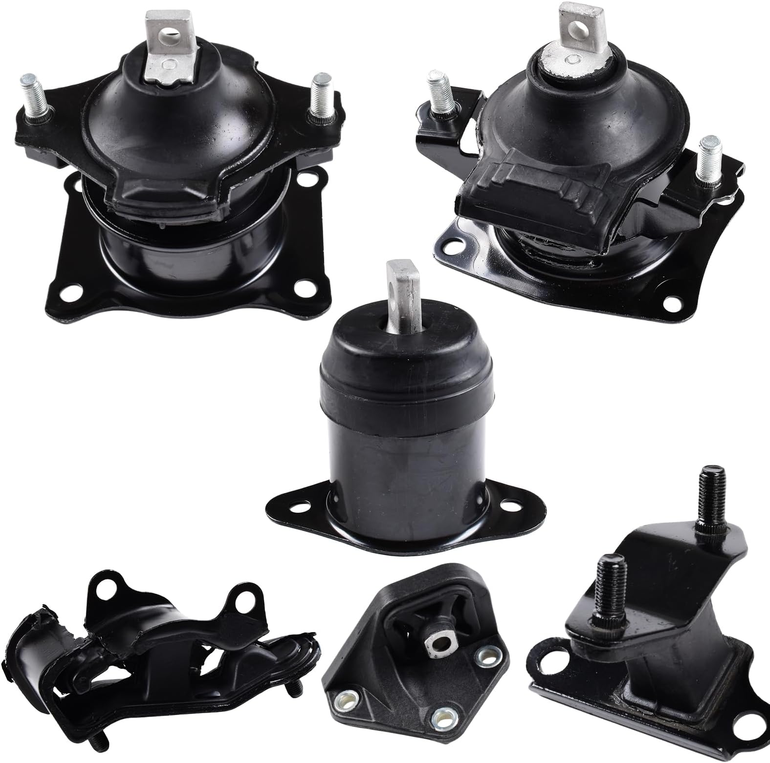 Engine Motor Mount Set Compatible with 2003-2007 Honda Accord 3.0L V6 Replaces# A4527HY A4526HY A4525 A4544 A4517 A4524