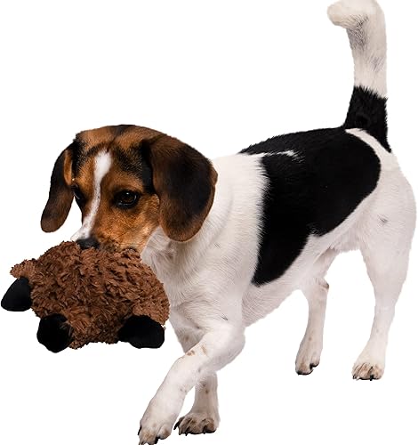 Vista 102 de goDog Checkers Just for Me - Juguete chirriante afelpado para perro, con tecnología Chew Guard, diseño de cerdo flaco, color rosa, tamaño miniatura