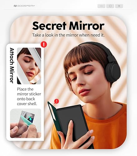 Miniatura 772 de GOOSPERY Parachoques magnético para puerta compatible con Galaxy S23, tarjetero tipo cartera, cierre automático, protección de doble capa resistente