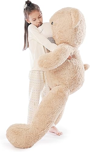 Miniatura 20 de Poutmac Oso de peluche gigante de 47 pulgadas, oso de peluche, regalo de San Valentín para novia, oso de peluche suave para Navidad, cumpleaños, día