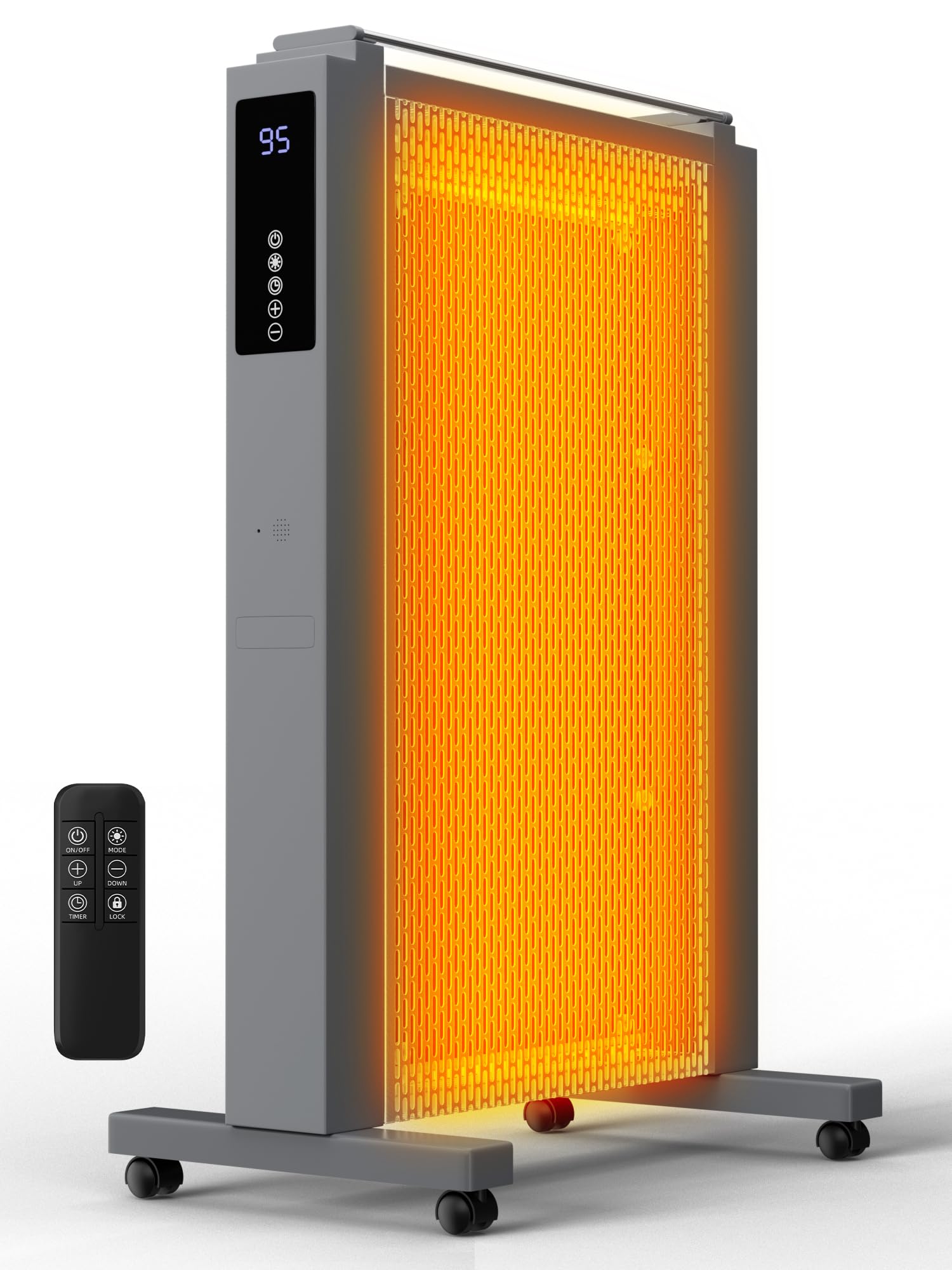 Uthfy 1500w Space Heaters for Indoor Use 35 Inch Convection Heaters for Indoor Use 3 Sides Heating 12H