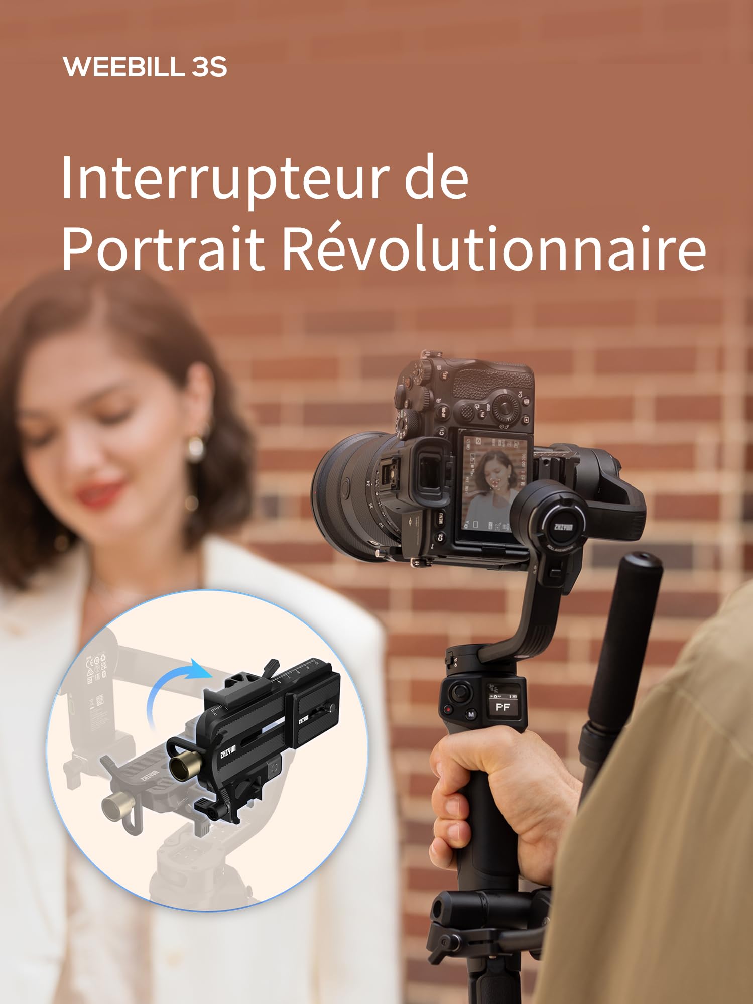 ZHIYUN Weebill 3S Combo [Officiel] Stabilisateur de cardan pour DSLR et Appareil Photo sans Miroir, stabilisateur 3 Axes avec trépied/poignée/Repose-Poignet/lumière/Sac, pour Nikon, Canon, Sony, etc