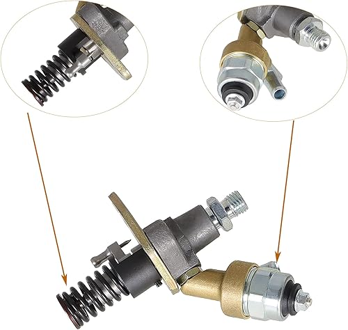 Miniatura 5 de kimllier Bomba diesel del inyector de combustible 186 186F con el reemplazo del solenoide para el motor diesel Yanmar 186F 186FE 406CC