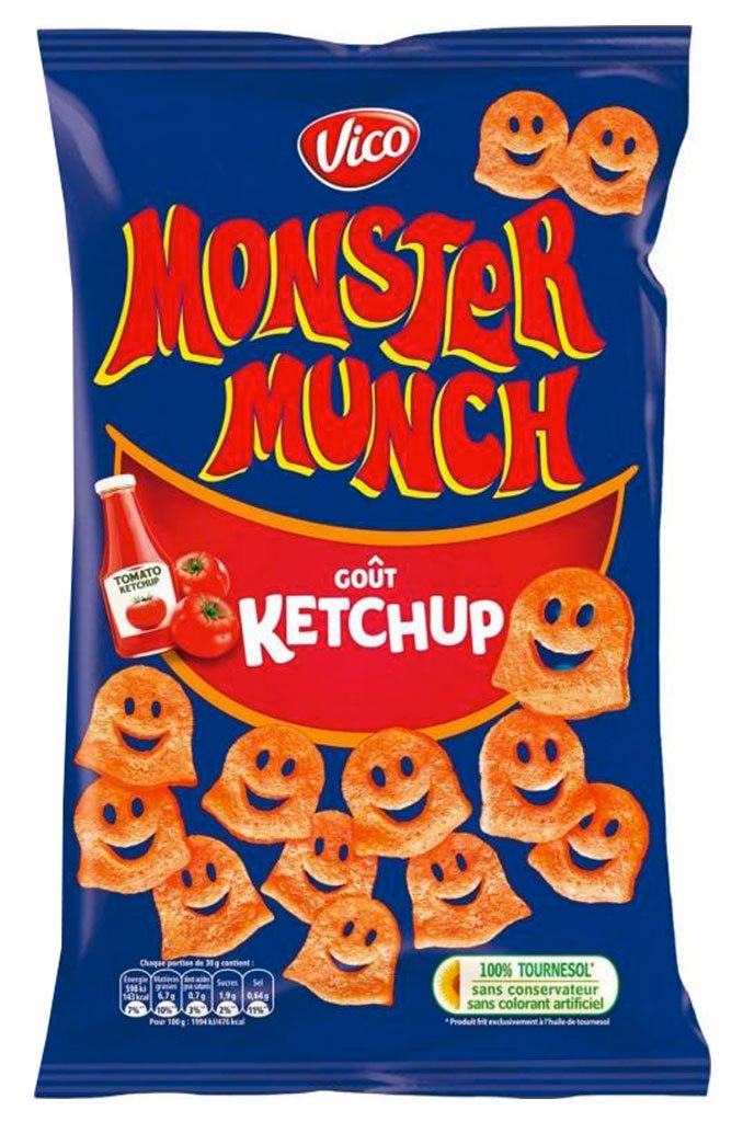 Monster Munch Ketchup 85G (paquete de 10 x 6 bolsas)