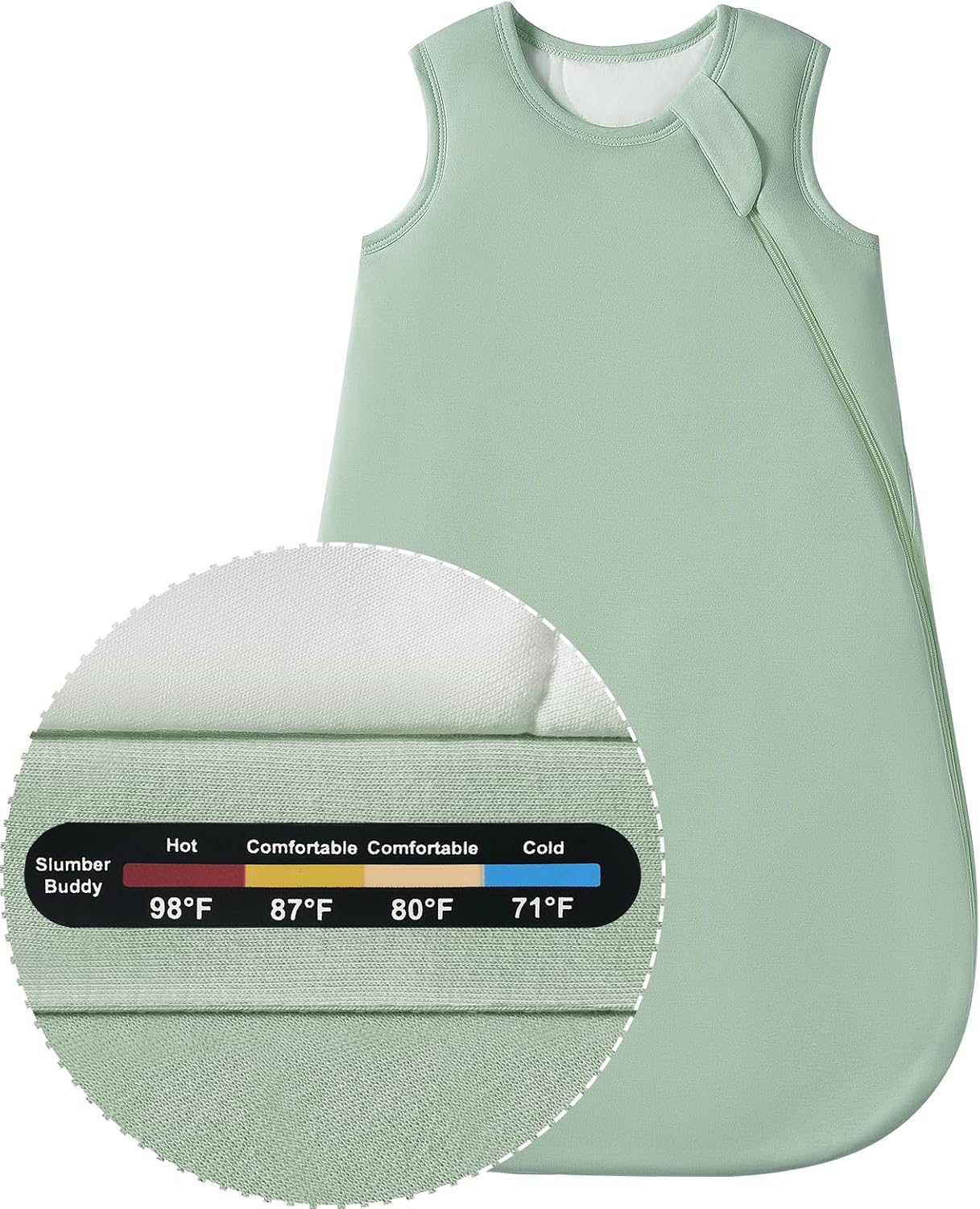 Baby Bamboo Sleep Sack, 70% Rayon Made from Bamboo 30% Cotton 1.0 TOG Infant Wearable Blanket Baby Bamboo Sleep Sack, 70% Rayon Made from Bamboo 30% Cotton 1.0 TOG Infant Wearable Blanket