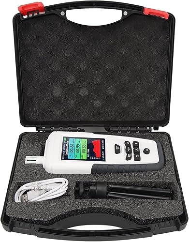 Miniatura 6 de Probador de radiación, pantalla LCD de 3.2 pulgadas, contador Geiger de mano, detector de radiación nuclear con alarma de sonido y luz, para