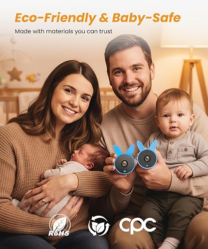 Miniatura 6 de Babyvue BV2 - Cámara de coche USB para bebé cámara de asiento de automóvil de 4.5 pulgadas con vista de espejo transparente de 1080P, fácil