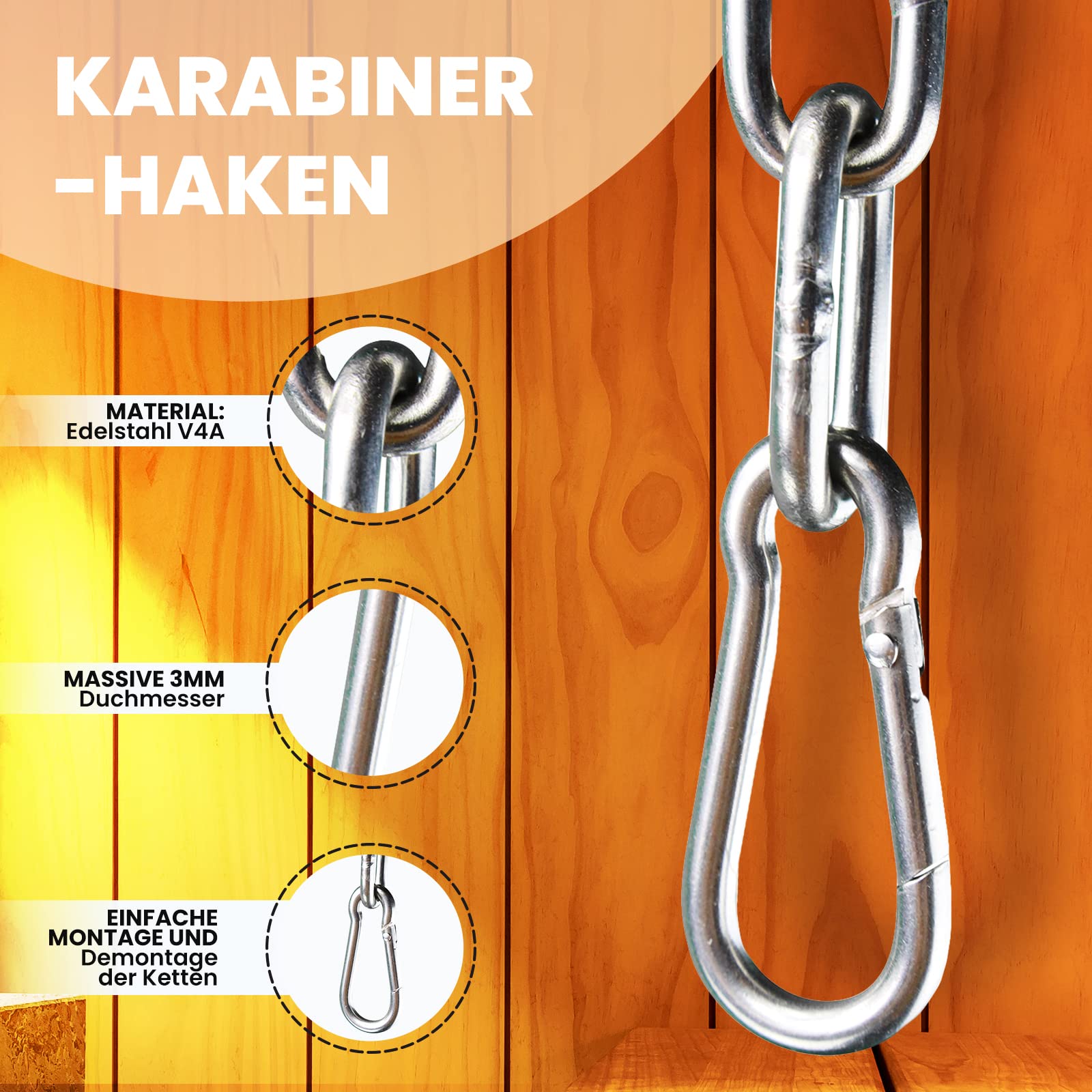 Sauna Hängeschale/Verdampferschale aus Edelstahl für Sauna/Infrarotkabine/Sanarium - Aufguss 20cm (Komplettset)