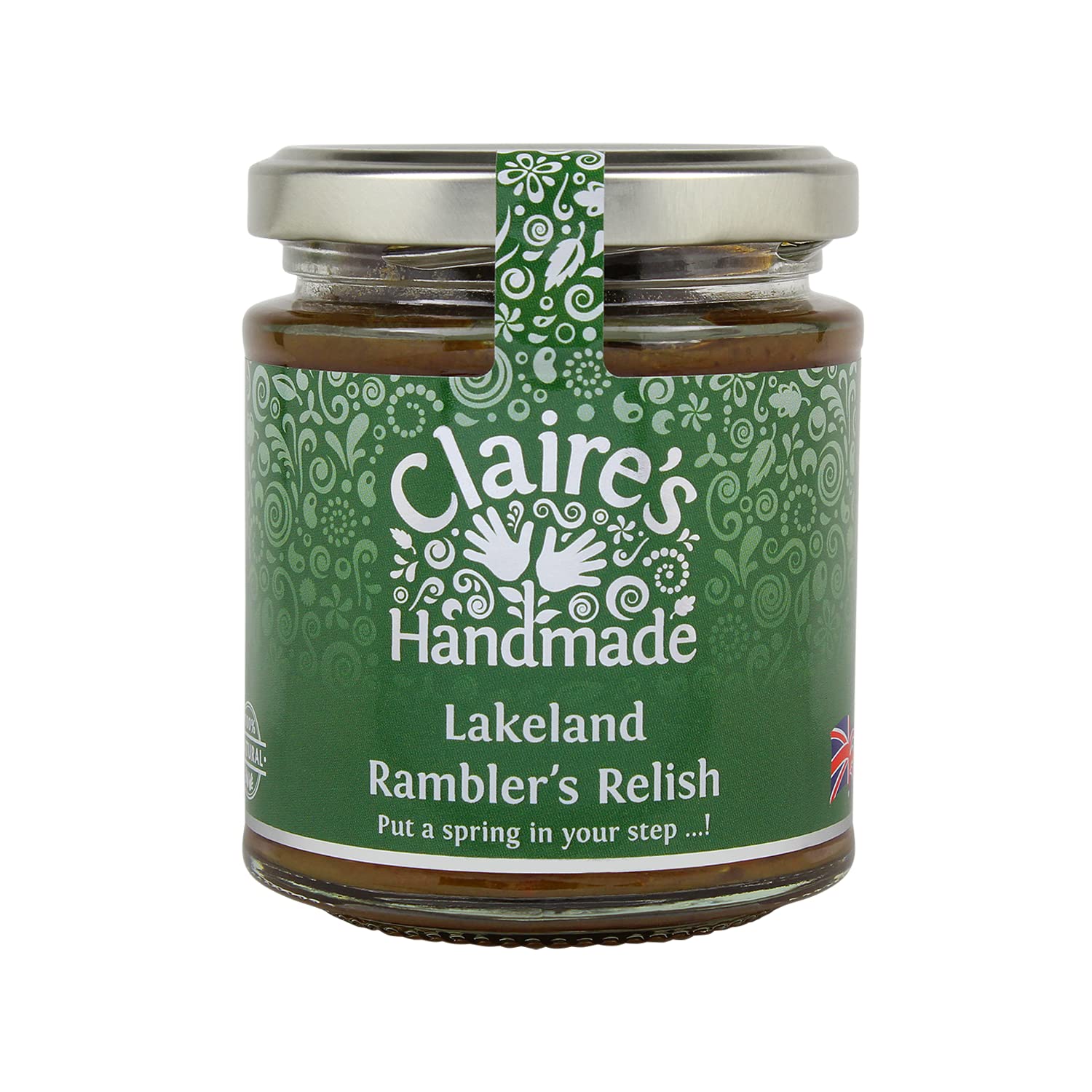 Claire's Handmade - Lakeland Rambler's Relish (200g) - Traditionally Made Tasty Medley of Carrots, Sultanas & Gentle Spices, Suitable for Vegetarian, Vegan & Gluten Free Diets, GMO Free