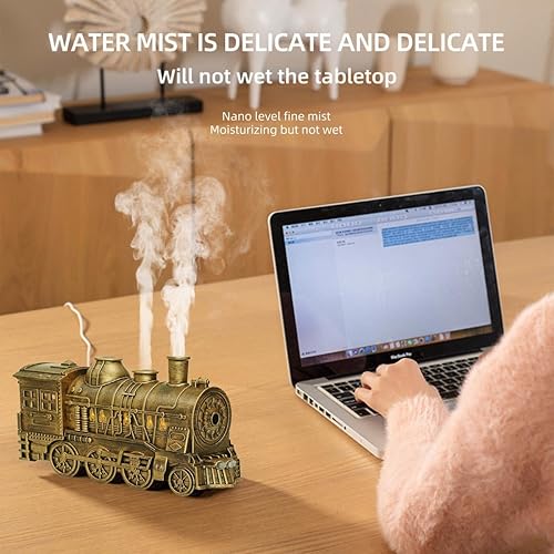 Miniatura 5 de Steam Train Air Diffusers for Home, Aromatherapy Humidifier & Essential Oil Diffuser, 300ml Cool Mist Quiet Aromatherapy Diffuser with Dual Mist and