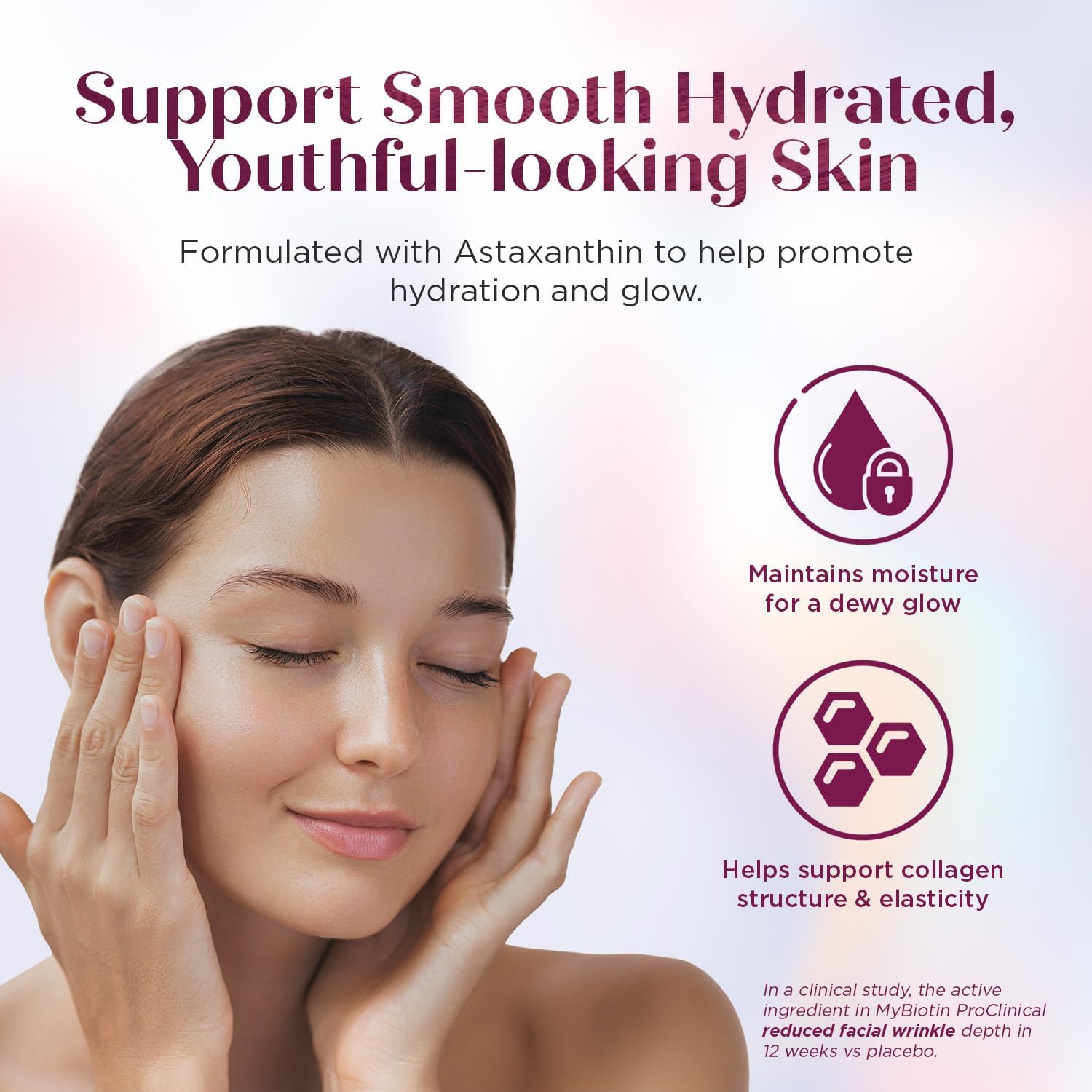 Purity Products MyBiotin ProClinical – Thicker Hair Starting in 3 Weeks & Fights Wrinkles - MB40X Patented Biotin Vitamin B7 Matrix w/Astaxanthin - 40X More Soluble vs Ordinary Biotin, 30 Veg Capsules - Image 5