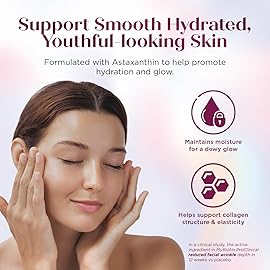 Purity Products MyBiotin ProClinical - Thicker Hair Starting in 3 Weeks & Fights Wrinkles - MB40X Patented Biotin Vitamin B7 Matrix w/Astaxanthin - 40X More Soluble vs Ordinary Biotin, 30 Veg Capsules