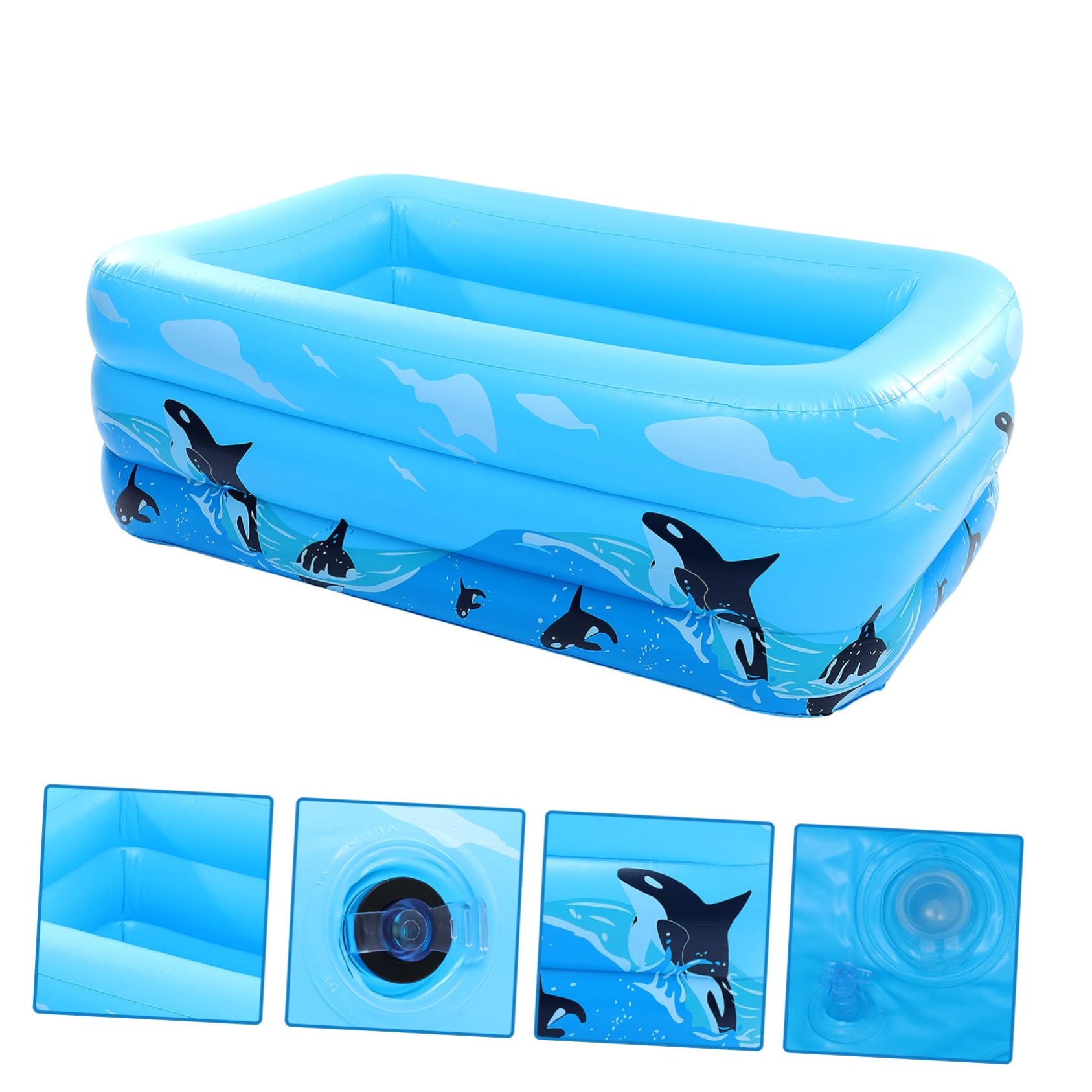 Piscina Gonfiabile e Resistente Facile Gonfiare e Sgonfiare Per Divertimento