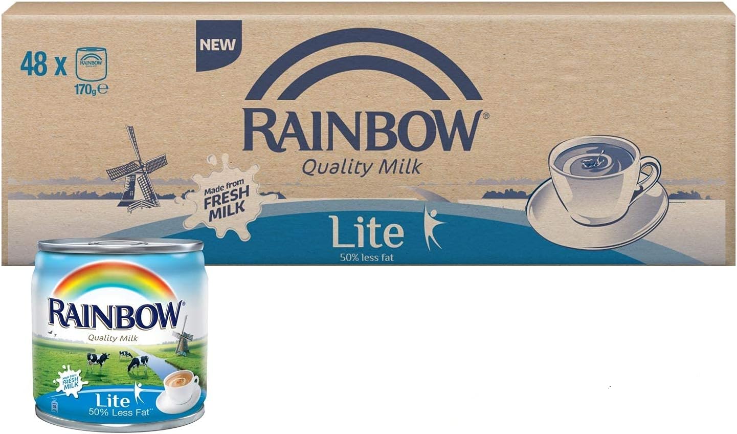 Rainbow Lite Vitamin D Evaporated Liquid Milk - 48 X 170 Gm