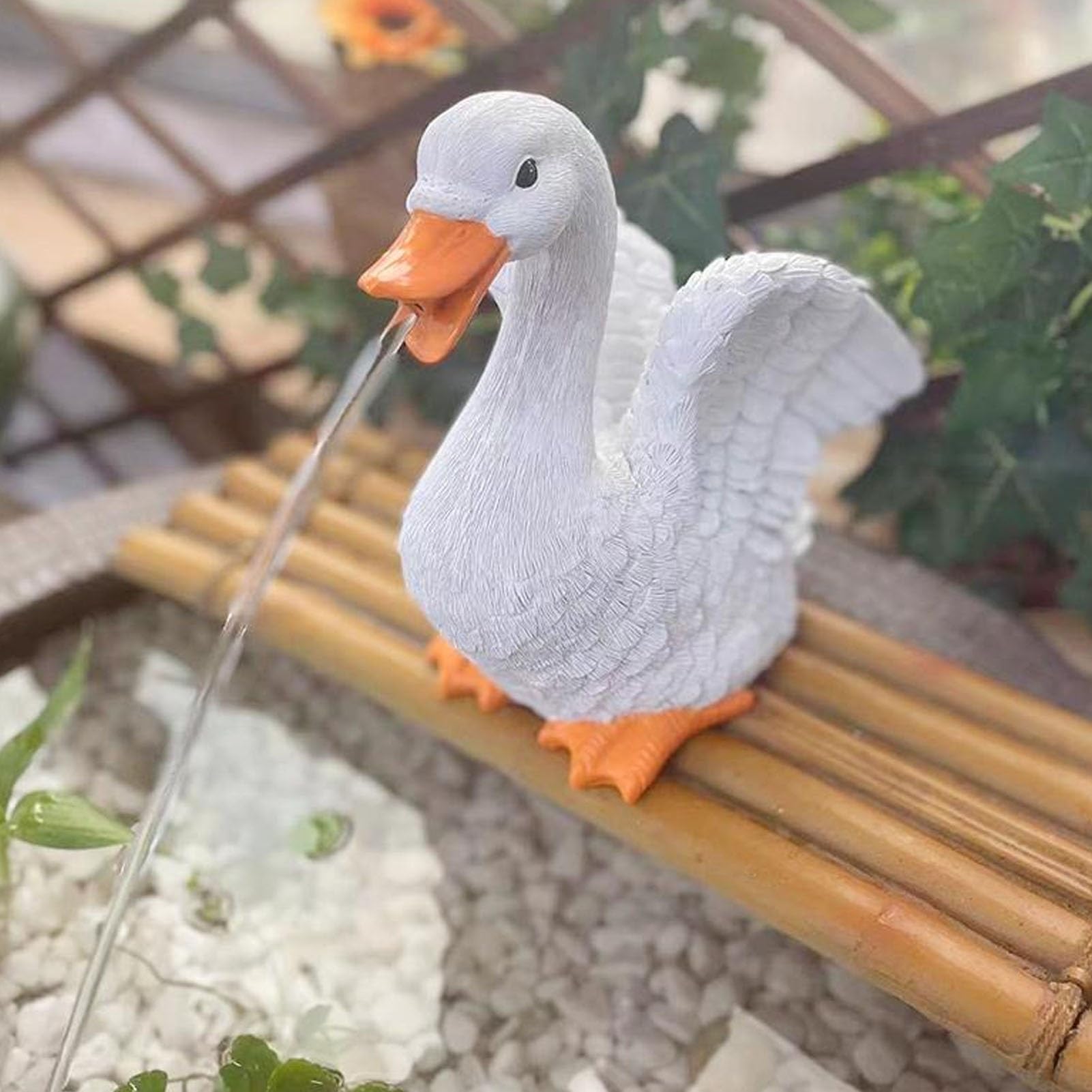 Fontanny do Oczek Wodnych ze Zwierzętami, Spryskiwacze do Małych Oczek Wodnych, Żywiczna Figurka Spryskiwacza, Oczko Wodne Z Cyrkulacją Wody, Aranżacja Ogrodu Przydomowego