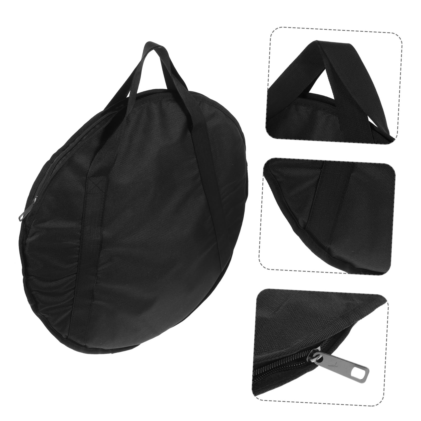 Bolsa de Almacenamiento de Instrumentos Redonda para Platillos, Negra