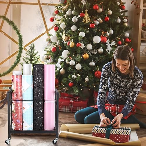 Miniatura 3 de Butizone Soporte para planos, estante de almacenamiento de 12 ranuras para almacenar pósteres de planos de construcción arquitectónica, papel de