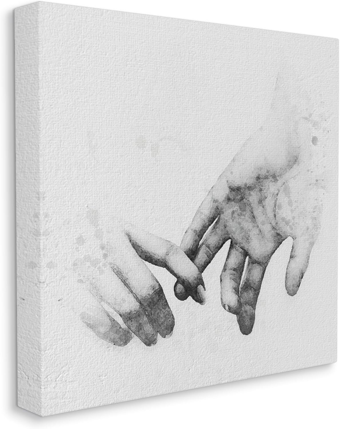 Stupell Industries Holding Hands Drawing Canvas Wall Art Design by Ros Ruseva
