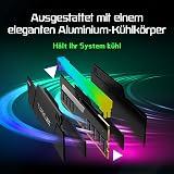 AGI UD858 TURBOJET RGB DDR5 RAM 32Go (2x16Go) 6000MHz CL30, Mémoire de Bureau Gaming Haute Performance, Compatible avec Intel XMP 3.0 & AMD Expo, Kit de Mémoire PC - Noir - 5