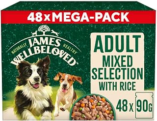 Adult Dog Food Mixed Selection in Gravy Pouch 48 x 90 g
