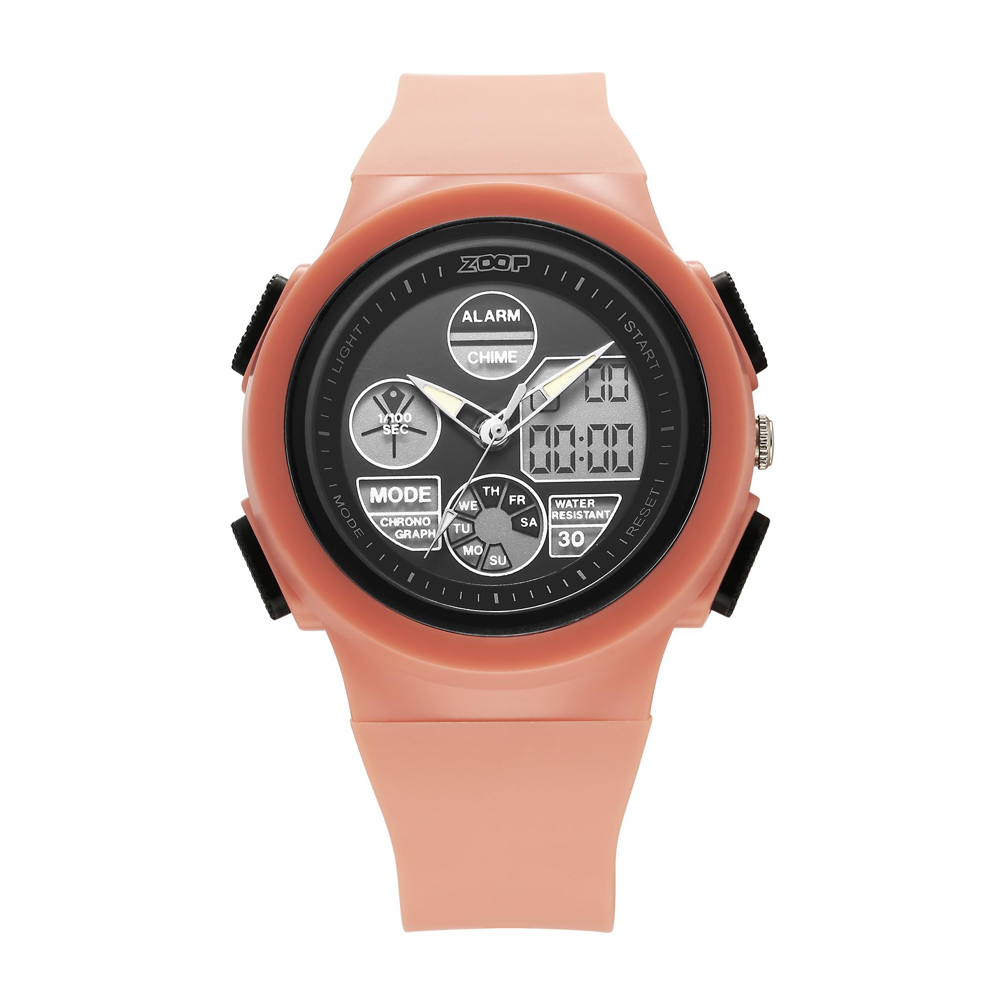 Zoop by Titan AnaDigi Quartz Digital Black Dial with Pink Plastic Strap Watch for Kids (B0D7Q43DPP) Amazon Price History, Amazon Price Tracker