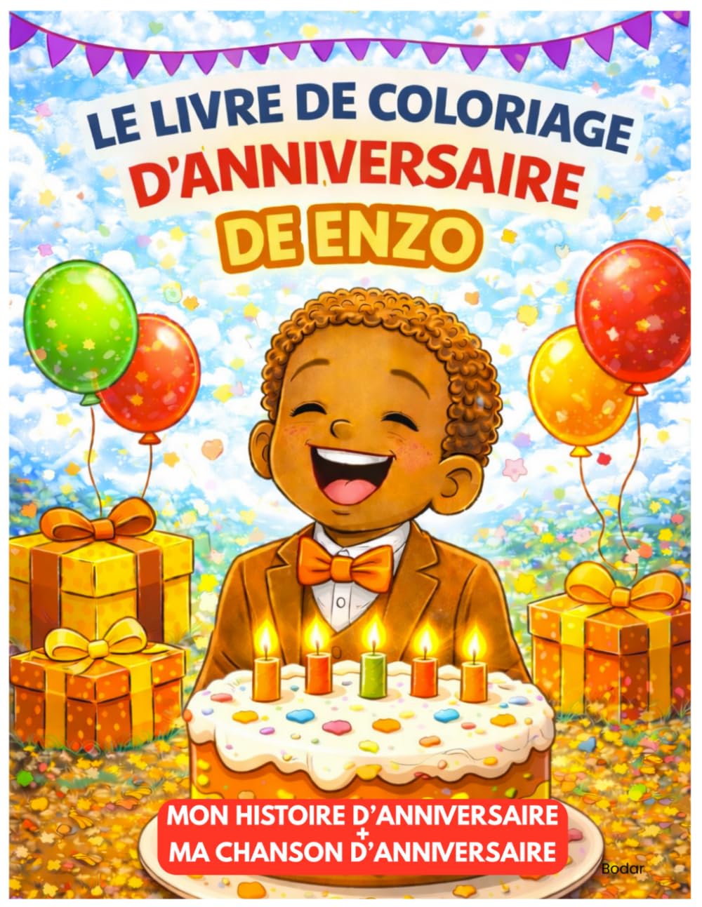 LE LIVRE DE COLORIAGE D'ANNIVERSAIRE DE ENZO