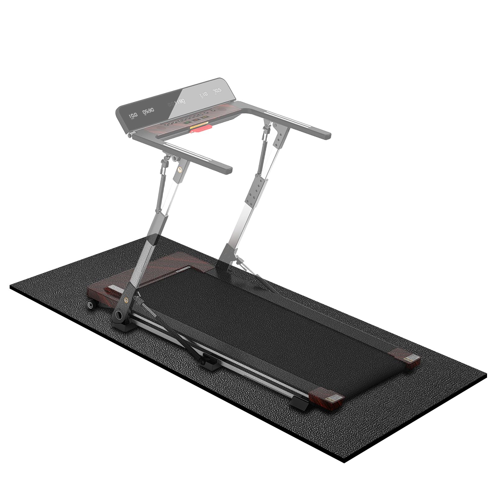 Treadmill Mat 78"x36", WERCHO Walking Pad Mat for Carpet Hardwood Floors 6mm Heavy-Duty Exercise Equipment Mat for Treadmil Pad, Rowing Machine, Spin Bike, Elliptical Trainer, Home, Gym