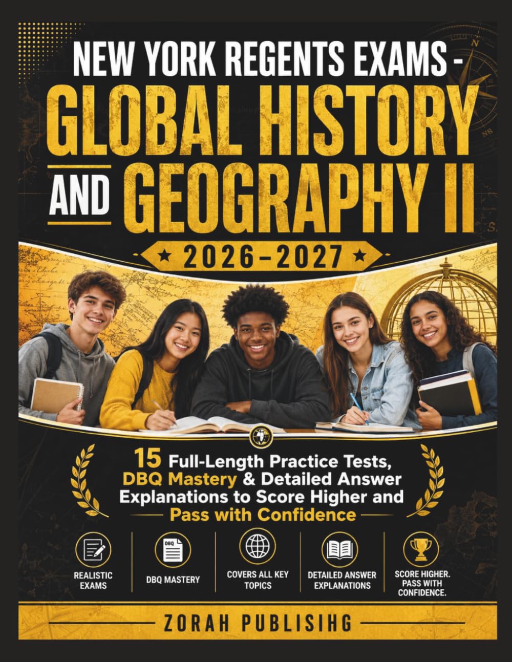 NEW YORK REGENTS EXAMS - GLOBAL HISTORY AND GEOGRAPHY II 2026–2027: 15 Full-Length Practice Tests, DBQ Mastery & Detailed Answer Explanations to Score Higher and Pass with Confidence