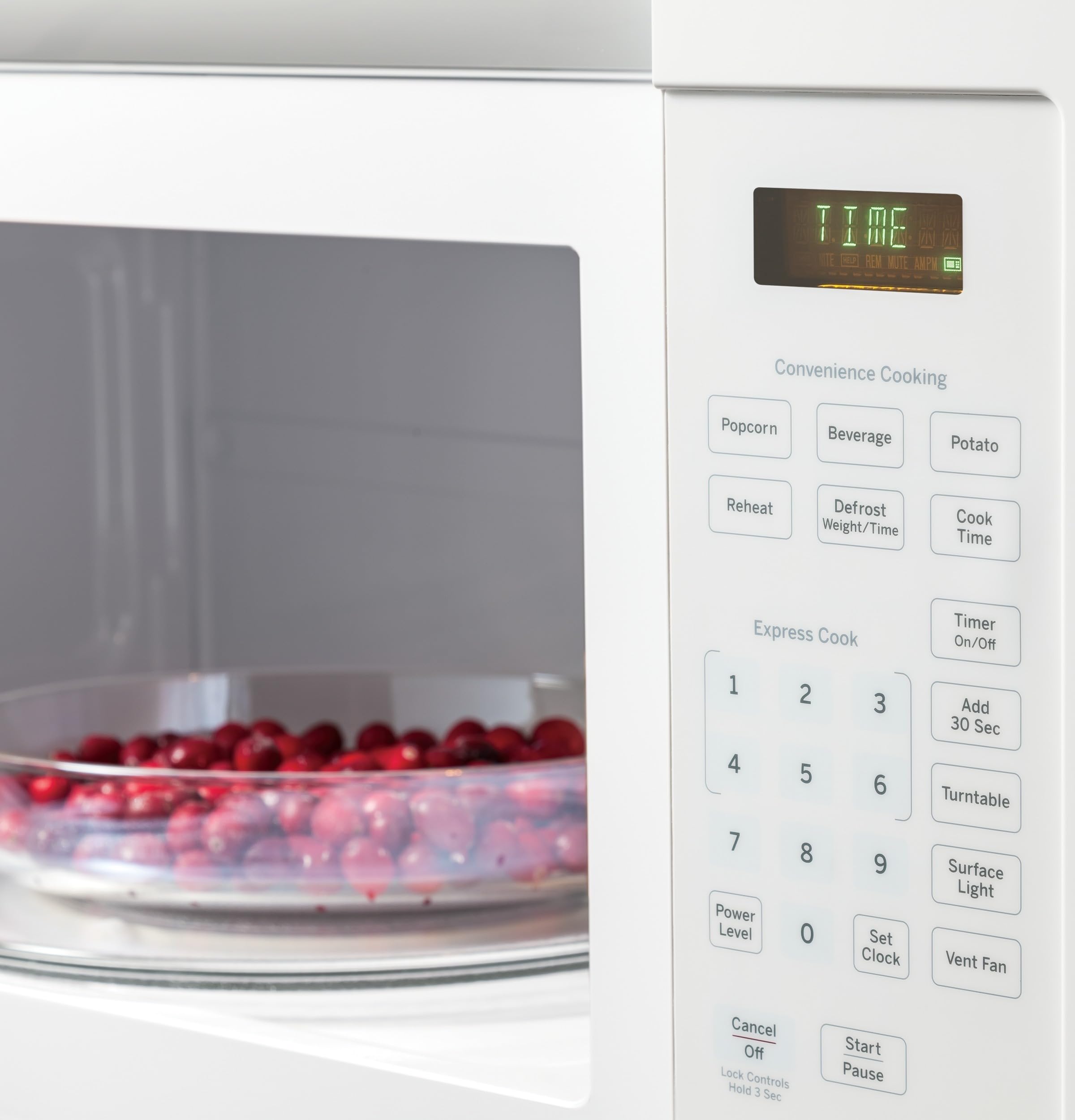 JVM3160DFWW 1.6 Cu. cuadrados ​Horno microondas sobre cocina color blanco 8