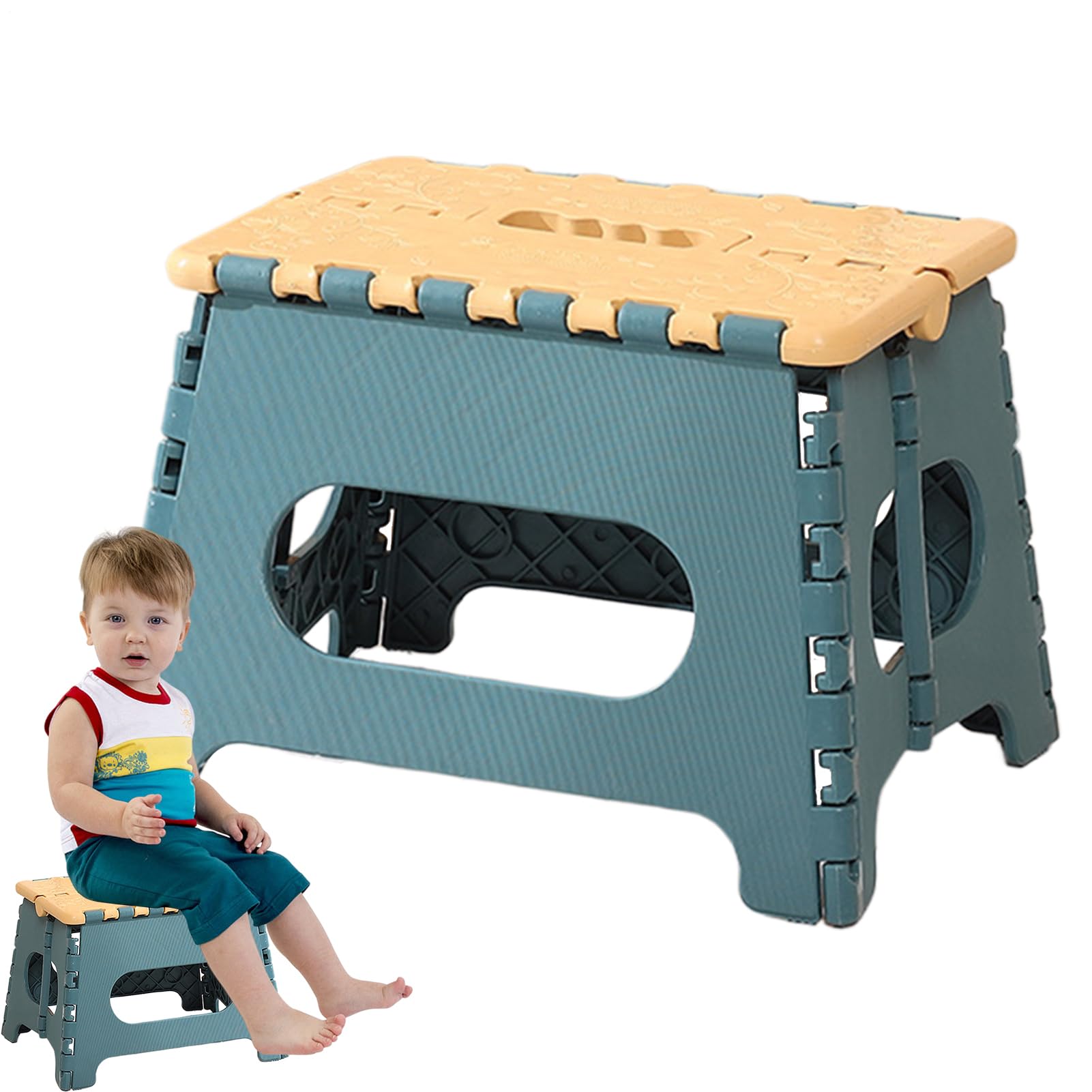Taburetes plegables portátiles para camping y hogar silla compacta de 10.83 pulgadas