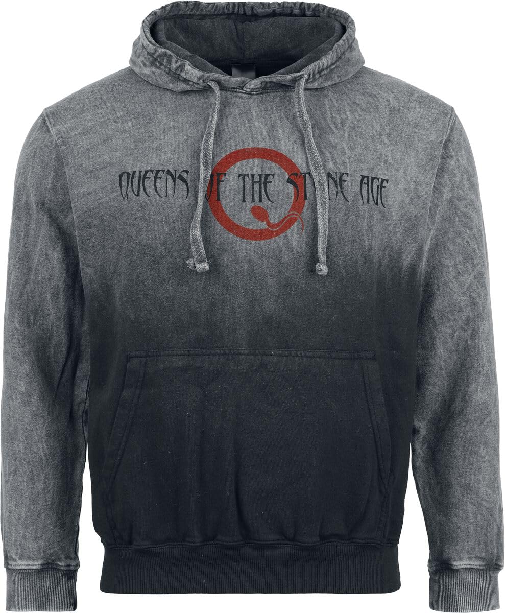 Queens Of The Stone Age Logo Männer Kapuzenpullover grau Band-Merch, Bands