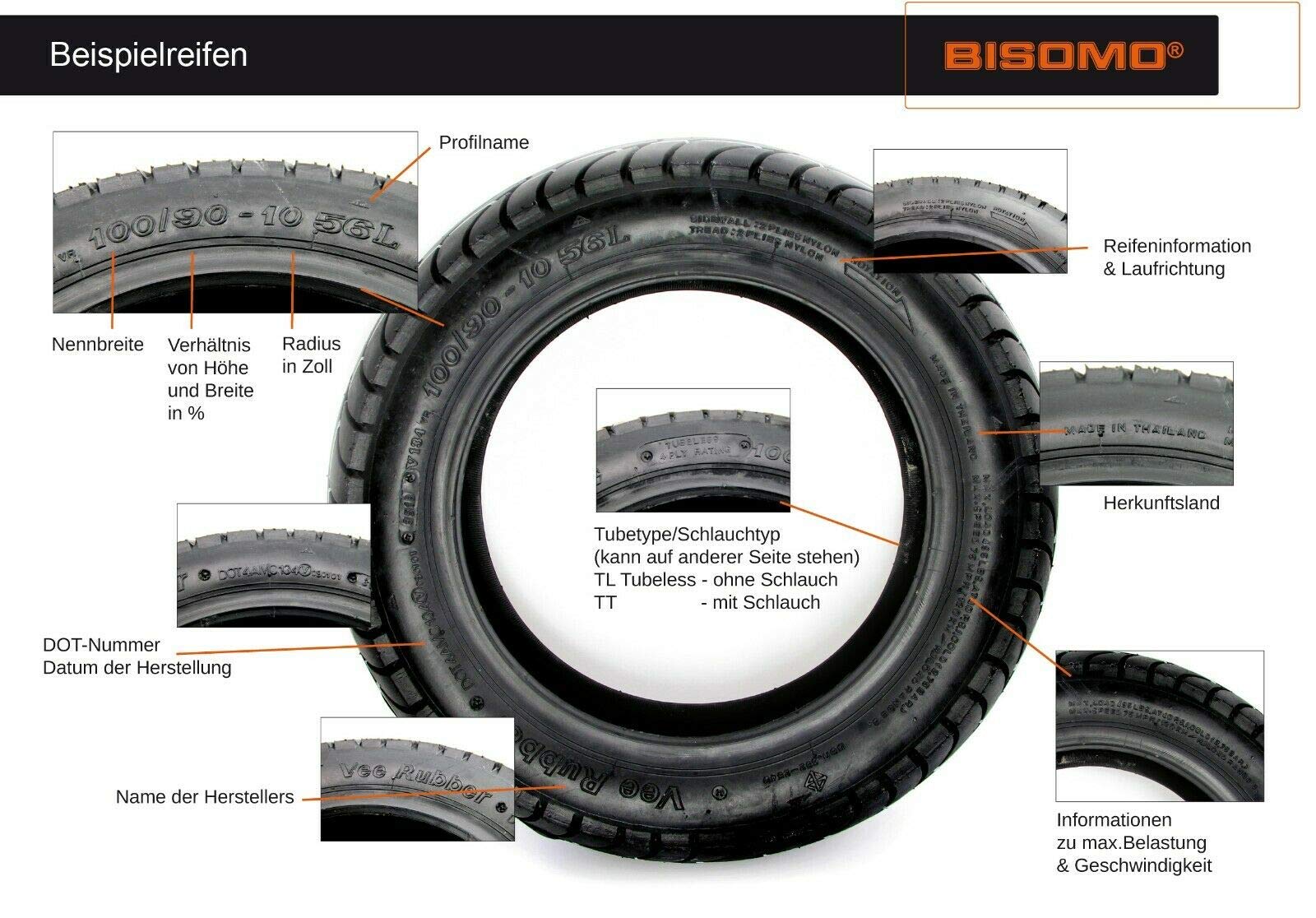 Vee Rubber Reifen VRM185 2,75 x 16 Zoll 46M TT für Simson S50 S51 S53 Schwalbe DUO
