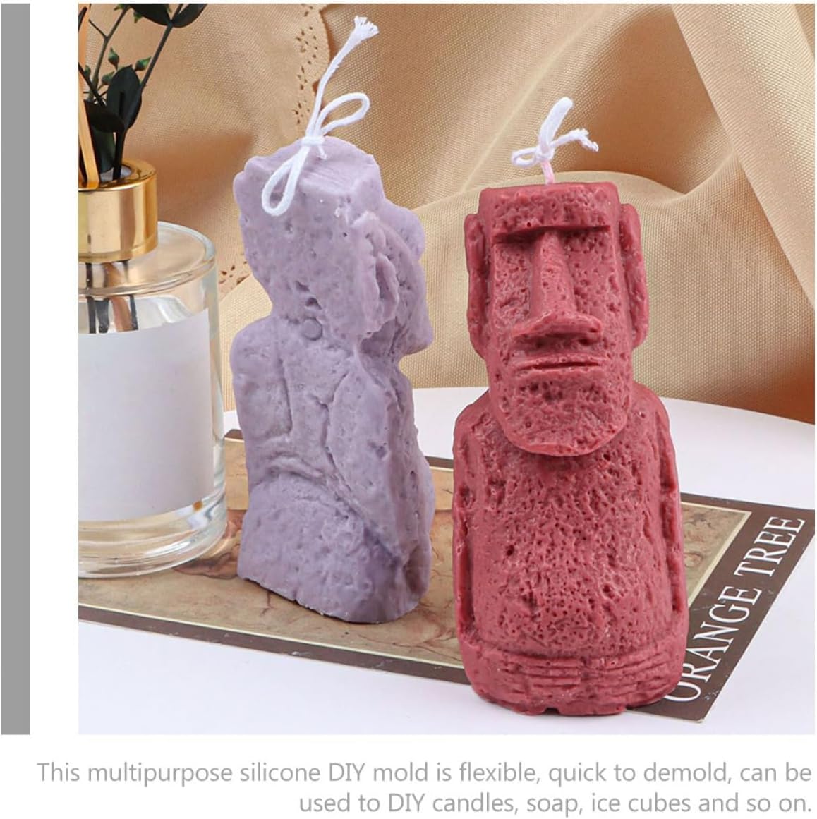 Island Statue Shaped Silicone Mold for Candle and Soap DIY