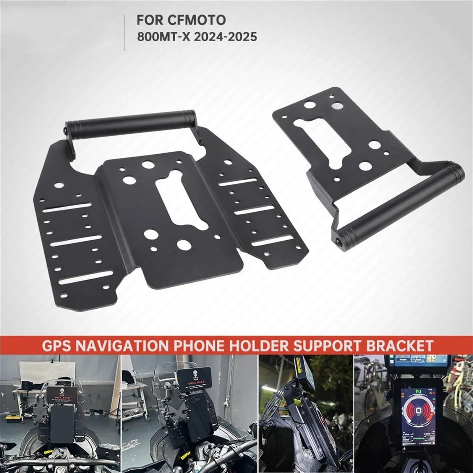Support de Navigation Support Navigation GPS pour téléphone Portable, pour Cfmoto 800MT-X CF 800 MTX 800 MT X 2024 2025 Support De Navigation GPS pour Moto(Regular Version)
