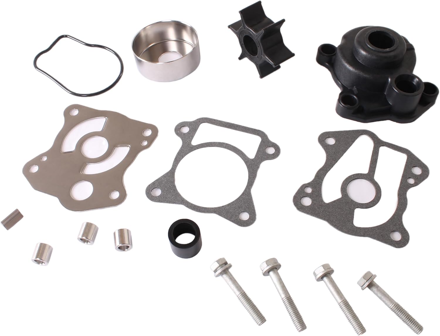 Outboard Engine 06193-ZV5-020 Water Pump Impeller Rebuild Kit with Housing for Honda 35HP 40HP 45HP 50HP BF35A BF40A BF40D BF45A BF50A BF50 Boat Motor 06193-ZV5-010 000 040