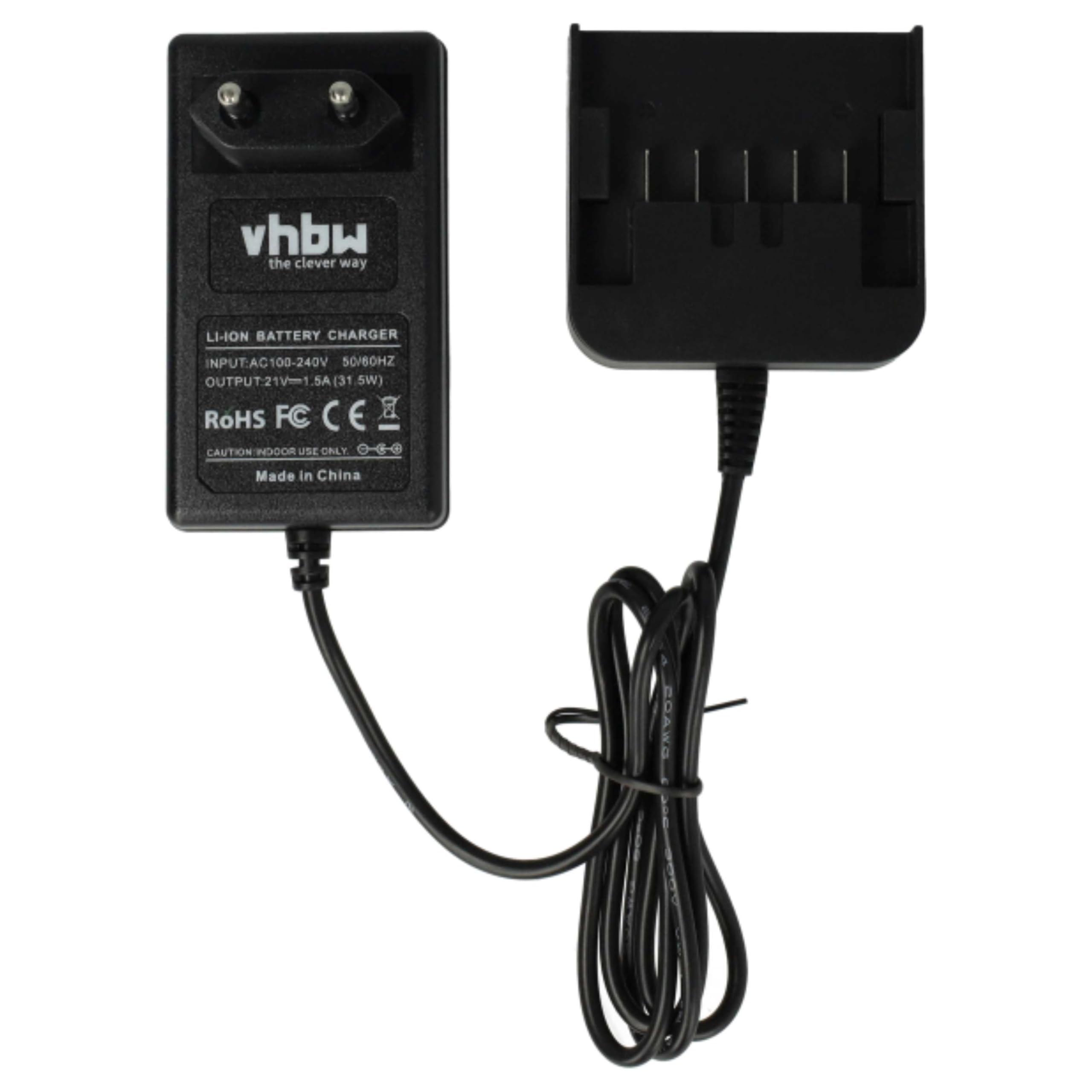 vhbw Cargador Compatible con Metabo BS 18 LT BL Q, BS 18 LT Quick, BS18 LTX, BS 18 LTX-3 BL Q I, BS 18 LTX BL Q I Herramientas, baterías de Li-Ion