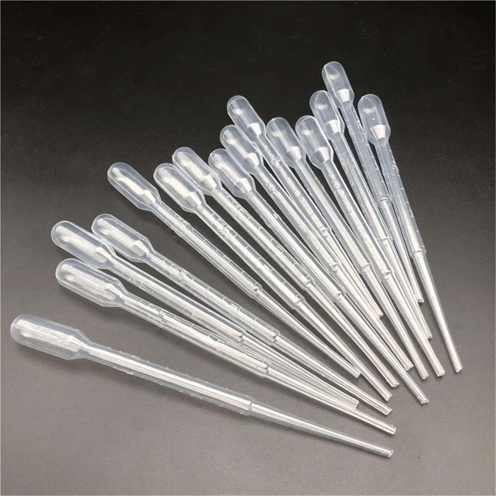 Pipeta Pasteur de plástico de laboratorio, 500 Uds., 0,2 ml, 0,5 ml, 1ml, 2ml, 3ml, 3ml-L, 5ml, gotero de transferencia for experimentos escolares(5ml)