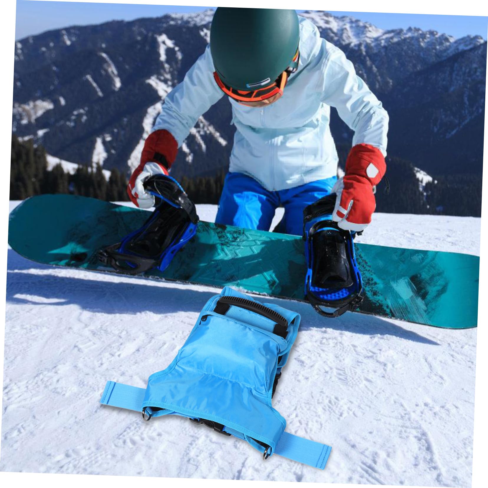 Laisse de Ski Garçon et Filles Bleu , Corde D’entraînement en Nylon