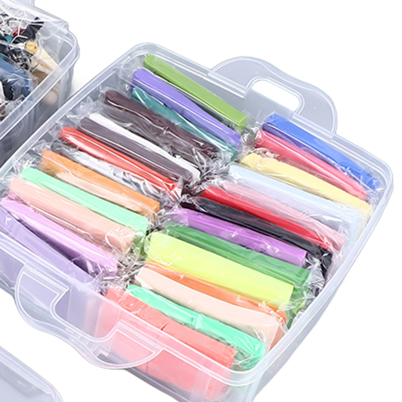 Kit di Argilla Polimerica Essiccata All'aria da 50 Colori con 5 Strumenti per Scolpire Argilla Polimerica Morbida e Leggera per Bambini Dai 3 Anni in su Regali in Classe e per la