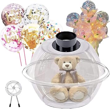 New Balloon Stuffing Machine with Balloon Pump Set,Balloon Expander for Stuffing Filling Plush Toys Balloon Bouquets