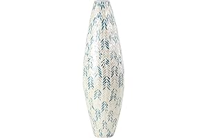 Deco 79 Mother of Pearl Shell Handmade Floor Vase