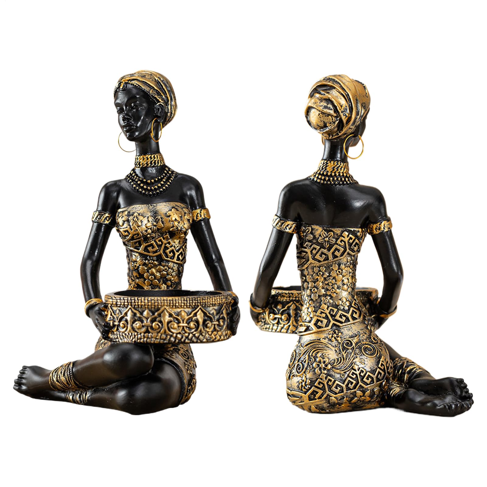 Figurines africaines pour ne plus perdre ses clés vide-poche femme africaine