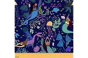 Mermaid Fabric by The Yard - Beautiful, Enchanting Fabric That Will Transform Any Space