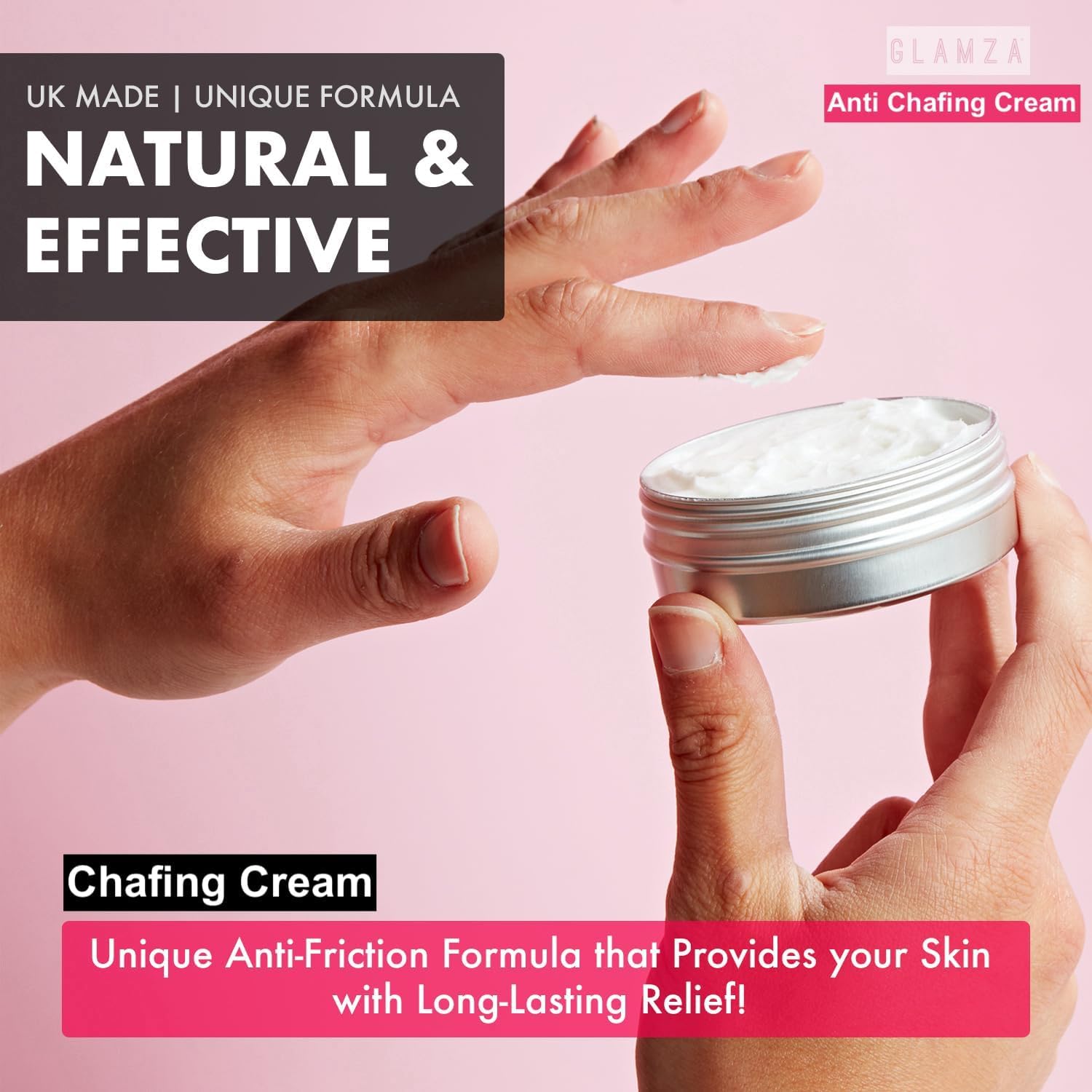 2x 50ml Glamza Chamois Cream Chub Rub’ Anti Chafing Cream for Men & Women - Bundled by Smart Cutie, 50 ml (Pack of 2) - Image 2